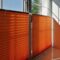 оранжевые шторы плиссе